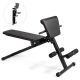 Costway - Adjustable Weight Bench Strength Workout Full Body Exercise - Black
