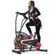 Costway - Unlimited Resistance Airdyne Bike Fan Exercise Bike with Clear LCD Display - Black