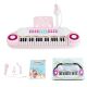 Costway - 37-Key Toy Keyboard Piano Electronic Musical Instrument - Pink
