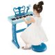 Costway - 37-Key Kids Piano Keyboard Toy Musical Electronic Instrument with Stool - Blue