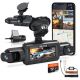 Rexing - R4 Pro 2K Front + 1080p*3 4CH Dash Cam, WiFi, GPS, Loop Recording, Parking Mode, G-Sensor - Black