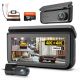 Rexing - R88 4K Front + 4K Rear Dual Sony STARVIS Dash Cam with 5.8GHz WiFi GPS - Black