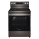 LG - 6.3 Cu. Ft. Freestanding Electric True Convection Smart Range with Air Fry and Premium Handle - PrintProof Black Stainless Steel