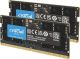 Crucial - 128GB Kit (2x64GB) DDR5 5600MHz C46 SODIMM Laptop Memory - Black