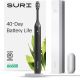 SURI - S1 Electric Toothbrush Midnight Brush with UV Light Cleaning and Charging Case and Mirror Mount - Black