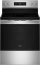 Whirlpool - 5.3 Cu. Ft. Electric Range with Air Cooking Technology and Steam Clean - Stainless Steel