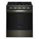 Whirlpool - 5.0 Slide-In Gas Range with Air Cooking Technology - Black-on-Stainless
