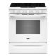 Whirlpool - 5.0 Slide-In Gas Range with Air Cooking Technology - White