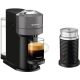 Nespresso - Vertuo Next Premium Coffee and Espresso Maker in Gray with Aeroccino3 Milk Frother in Black - Grey