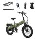 Lectric eBikes - XP4 750 Step-Over Long-Range eBike: Max 85mi/28mph + LevelUp Rack/Seat Post/Elite Headlight/Bike Lock/Phone Mount - Pine Green