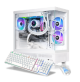 Thermaltake - LCGS View 7860TS-270 Gaming Desktop AMD Ryzen 7 7800X3D, 32GB Memory, NVIDIA GeForce RTX 5060 Ti 8G, 1TB SSD NVMe M.2 - White