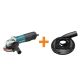 Makita 13 Amp 4-1/2 in. SJS High-Power Paddle Switch Angle Grinder/Bonus 5 in. Dust Extracting Surface Grinding Shroud 9564PC-195236-5