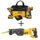 DEWALT 20V MAX XR Lithium-Ion Cordless Brushless 2 Tool Combo Kit, 20V Reciprocating Saw, (2) 20V 4.0Ah Batteries, and Charger