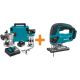 Makita 5.0 Ah 18V LXT Lithium-Ion Brushless Cordless Compact Router Kit with Bonus Cordless Jig Saw XTR01T7-XVJ03Z
