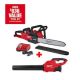 Milwaukee M18 FUEL 16 in. 18- volt Lithium-Ion Brushless Battery Chainsaw Kit with M18 GEN II FUEL Blower