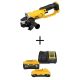 DEWALT 20V MAX Cordless 4.5 in. - 5 in. Grinder, (1) 20V 6.0Ah Battery, (1) 20V 4.0Ah Battery, and Charger DCG412BDCB246CK
