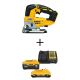 DEWALT 20V MAX XR Cordless Brushless Jigsaw with 6.0 Ah and 4.0 Ah Starter Kit DCS334BDCB2460C