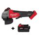 Milwaukee M18 FUEL 18V Lithium-Ion Brushless Cordless 4-1/2 in. ./5 in. Grinder with Paddle Switch with (1) 5.0 Ah Battery 2880-20-48-11-1850