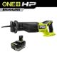 RYOBI ONE+ HP 18V Brushless Cordless Reciprocating Saw with 4.0 Ah Lithium-Ion HIGH PERFORMANCE Battery PBLRS01B-PBP004