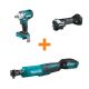 Makita 18V LXT Brushless 4-Speed 1/2 in. Impact Wrench and 18V LXT Brushless Multi-Tool with bonus 18V LXT Sq. Drive Ratchet XWT15Z-XMT04XRW