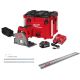 Milwaukee M18 FUEL 18V Li-Ion Brushless Cordless 6-1/2 in. Plunge Track Saw Kit w/55 in. Track Saw Guide Rail & Track Connector 2831-21-48-08-0571-48-08-0574