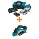 Makita 18V X2 LXT 5.0Ah Brushless Cordless Rear Handle 7-1/4 in. Circular Saw Kit with bonus 18V LXT 3-1/4 in. Cordless Planer XSR01PT-XPK01Z