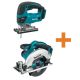 Makita 18V LXT Lithium-Ion Cordless Jigsaw (Tool-Only) with 18V LXT Lithium-Ion Cordless 6-1/2 in. Lightweight Circular Saw XVJ03Z-XSS02Z