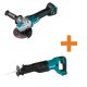 Makita 18V LXT Lithium-Ion Brushless Cordless 4-1/2 in./5 in. X-LOCK Angle Grinder Tool Only with 18V LXT Reciprocating Saw XAG25Z-XRJ04Z
