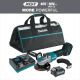 Makita 40V max XGT Brushless Cordless 5 in. X-LOCK Paddle Switch Angle Grinder Kit, with Electric Brake (4.0Ah) GAG13M1