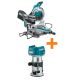Makita 40V max XGT Brushless Cordless 10 in. Dual-Bevel Sliding Compound Miter Saw w/bonus 40V max XGT Brushless Compact Router GSL03Z-GTR01Z