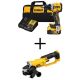 DEWALT 20V MAX XR Lithium-Ion Cordless Compact 1/2 in. Drill/Driver Kit with 20V MAX Cordless 4-1/2 in. to 5 in. Grinder DCD800P1WDCG412