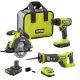 RYOBI ONE+ 18V Cordless 2-Tool Combo Kit w/ Drill/Driver, Circular Saw, (2) 1.5 Ah Batteries, Charger, & Recip Saw