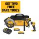  DEWALT 20V MAX Lithium-Ion Cordless 3-Tool Combo Kit with 5.0 Ah Battery and 1.7 Ah Battery