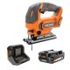 RIDGID 18V Cordless Jig Saw Kit with 2.0 Ah Lithium-Ion Battery and Charger R86345KSB