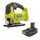 RYOBI ONE+ 18V Cordless Jig Saw with 2.0 Ah Battery PCL525B-PBP006