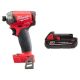 Milwaukee M18 FUEL SURGE 18V Lithium-Ion Brushless Cordless 1/4 in. Hex Impact Driver w/2.0ah Battery 2760-20-48-11-1820