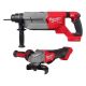Milwaukee M18 FUEL ONE-KEY 18V Lithium-Ion Brushless Cordless 1-1/4 in. SDS-Plus D-Handle Rotary Hammer w/M18 FUEL Angle Grinder 2916-20-2880-20