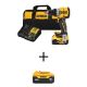 DEWALT 20V Maximum Lithium-Ion Cordless Compact 1/2 in. Drill/Driver Kit w/Two 20V Maximum 5.0Ah Battery and Charger DCD800P1WDCB205