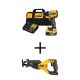 DEWALT 20-Volt Maximum XR Lithium-Ion Cordless Compact 1/2 in. Drill/Driver Kit & Brushless Recip Saw w/5.0Ah Battery & Charger DCD800P1WCS382B