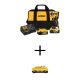 DEWALT ATOMIC 20V MAX Lithium-Ion Cordless Brushless 1/4 in. Impact Driver Kit, (2) 20V 5Ah & 1 4Ah Batteries, Charger and Bag DCF850P2WDCB240