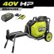 RYOBI 40V HP Brushless 12-Ton Kinetic Battery Electric Log Splitter Kit - 4.0Ah Battery and Charger Included
