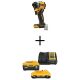 DEWALT ATOMIC 20V MAX Cordless Brushless Compact 1/4 in. Impact Driver and Premium Lithium-Ion 6.0Ah and 4.0Ah Starter Kit DCF850BWCB2460C