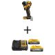 DEWALT ATOMIC 20-Volt MAX Lithium-Ion Cordless Brushless Compact 1/4 in. Impact Driver with 5Ah and 1.7Ah Batteries and Charger DCF850BWP315-2C