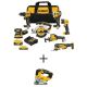  DEWALT 20V MAX Lithium-Ion Cordless 7-Tool Combo Kit and 20V Brushless Jigsaw with 2Ah Battery, 5Ah Battery and Charger