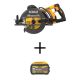 DEWALT FLEXVOLT 60V MAX Lithium-Ion Cordless Brushless 7-1/4 in. Wormdrive Style Circular Saw with FLEXVOLT 9.0Ah Battery Pack DCS577BWDCB609