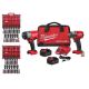 Milwaukee M18 FUEL 18V Lithium-Ion Brushless Cordless High Torque 1/2 in. & Mid-Torque 3/8 Impact Wrench Combo Kit & Socket Sets 3010-22-49-66-6806-49-66-6805