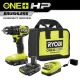 RYOBI ONE+ HP 18V Brushless Cordless Compact 1/2in. Drill/Driver Kit with (2) 1.5 Ah Batteries and Charger PSBDD02K2