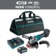 Makita 40-Volt Maximum XGT Brushless Cordless 4-1/2/6 in. Paddle Switch Angle Grinder Kit, with Electric Brake (4.0Ah) GAG14M1