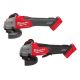 Milwaukee M18 FUEL 18V Lithium-Ion Brushless Cordless 4-1/2 in./5 in. Braking Grinder with Slide Switch w/Brushless Grinder 2883-20-2880-20