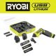 RYOBI USB Lithium Multi-Head Screwdriver with 2.0 Ah Battery and Charging Cable with USB Lithium 2.0 Ah Battery (2-Pack) FVD51K-FVB202